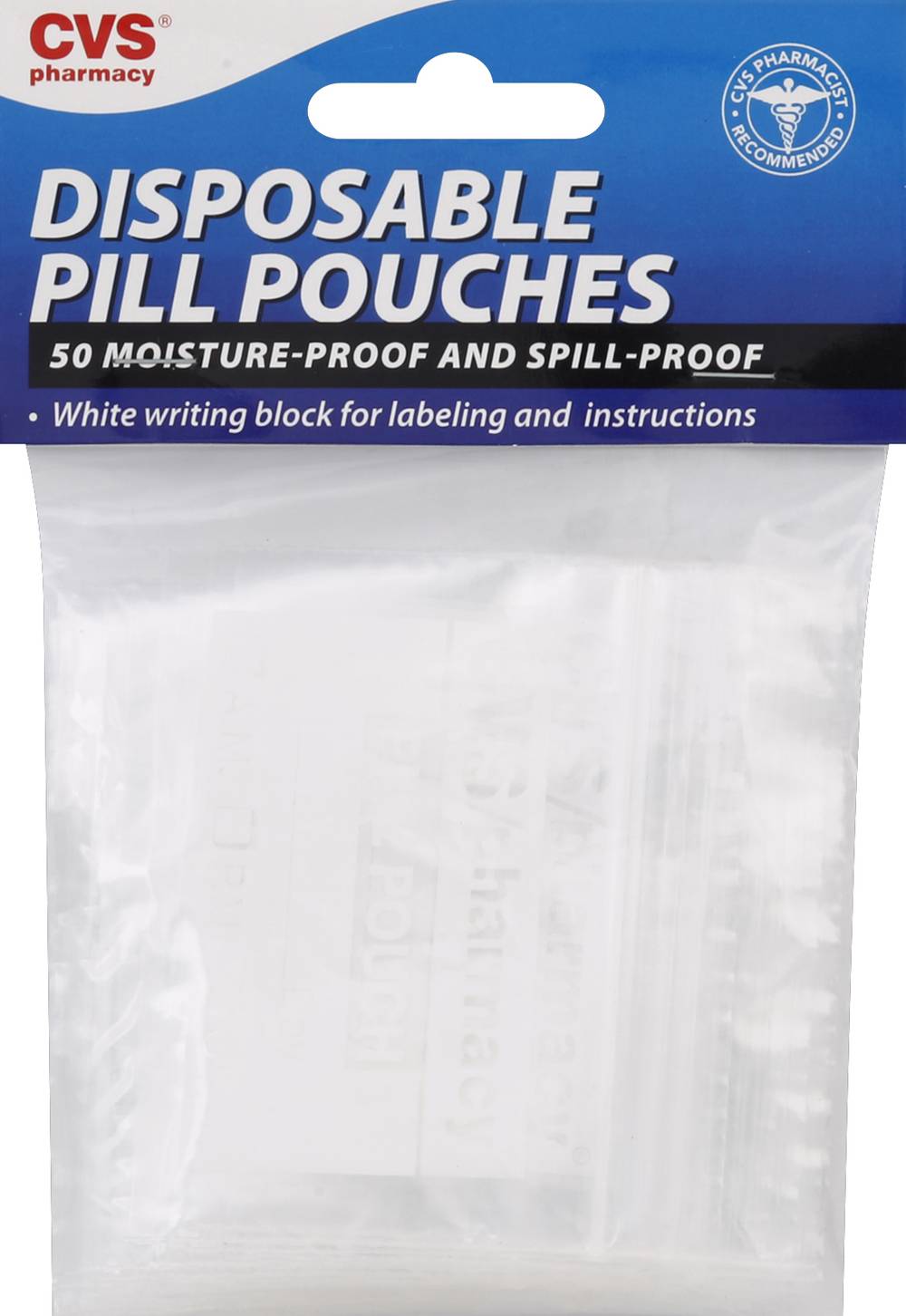 CVS Pharmacy Disposable Pill Pouches (50 ct)