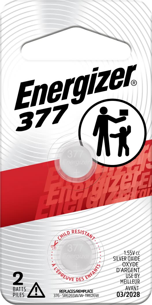 Energizer Silver Oxide 377 Battery (2.26 g)