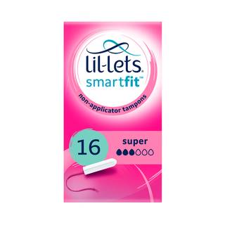 Lil-Lets Smartfit 16 Non-Applicator Tampons Super