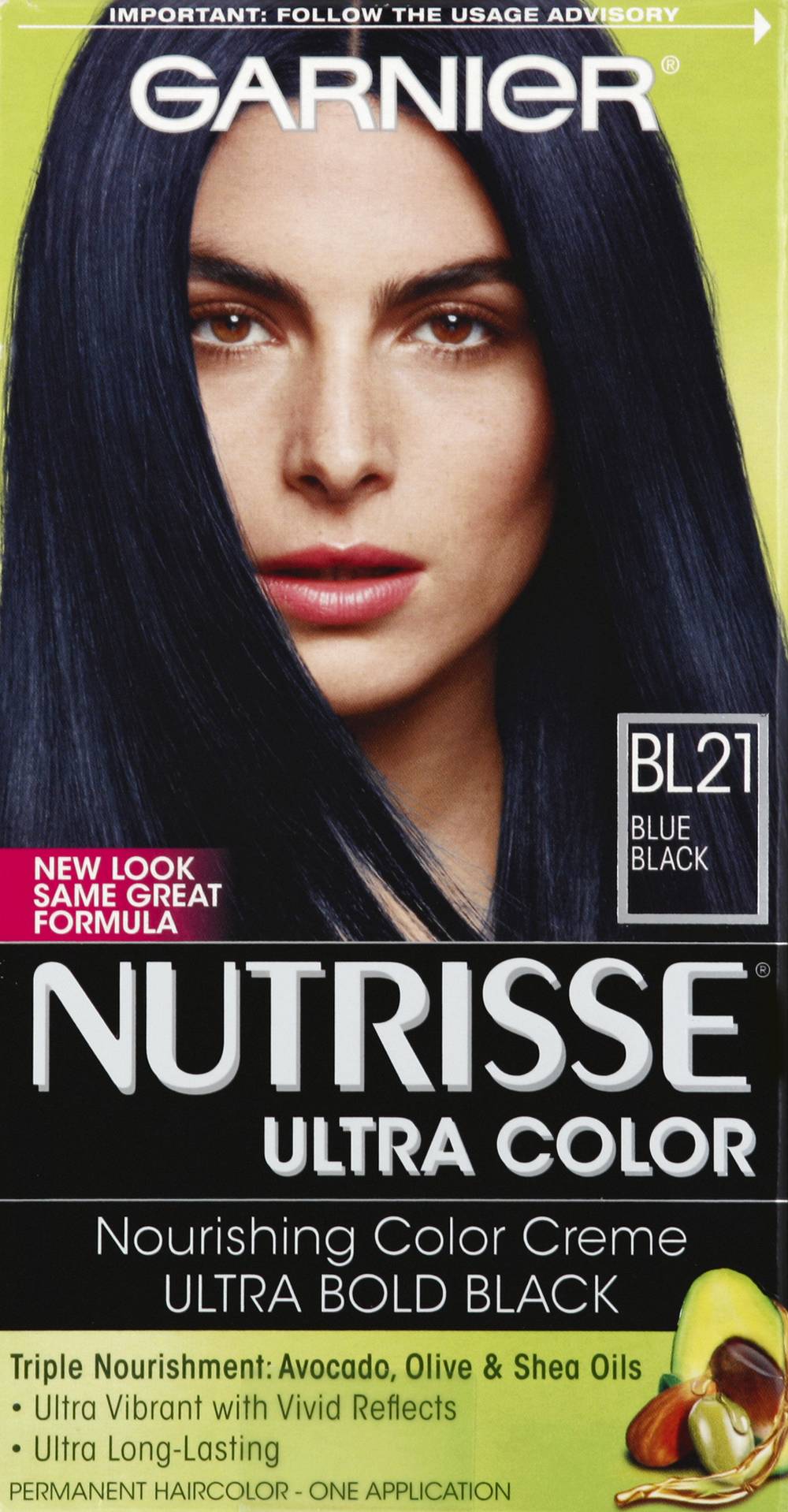 Nutrisse Garnier Blue Black Permanent Haircolor Bl21 (2.5 lbs)