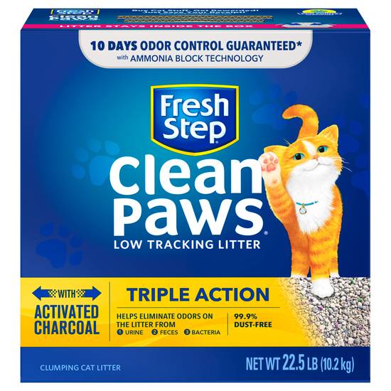 Fresh Step Clean Paws Triple Action Clumping Litter (22.5 lbs)