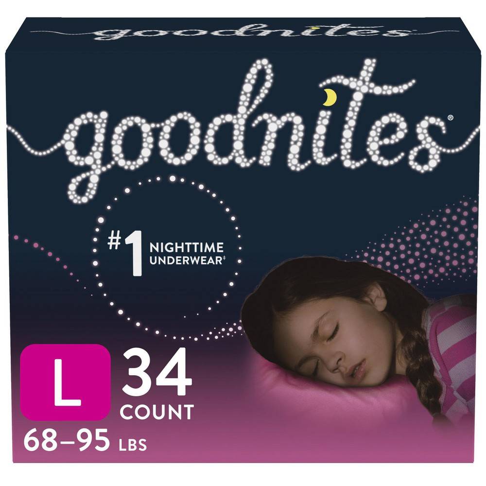 GoodNites Nighttime Bedwetting Underwear L (300 g)