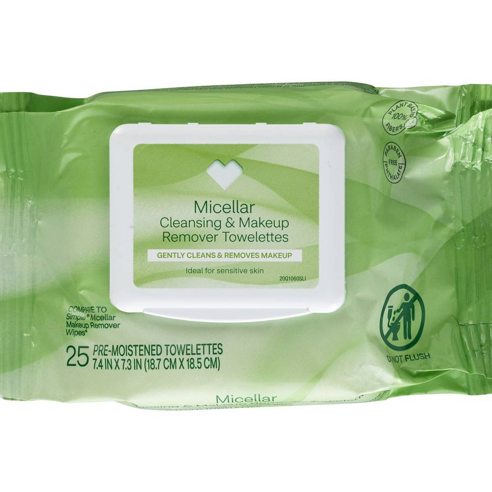 CVS Beauty Micellar Makeup Remover Wipes, 25/Pack
