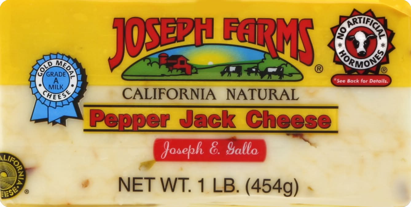 Joseph Farms California Natural Pepper Jack Cheese (16 oz)