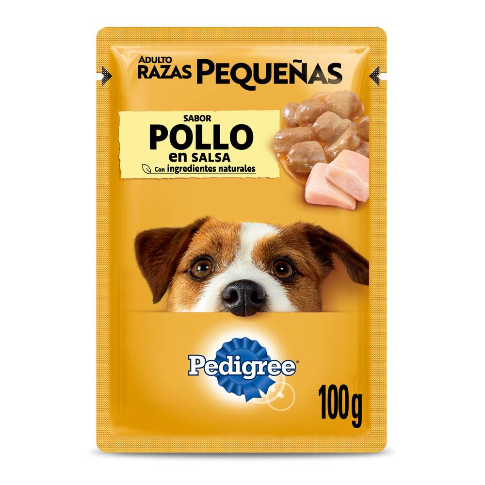 Pedigree alimento húmedo adulto pequeño pollo (sobre 100 g)