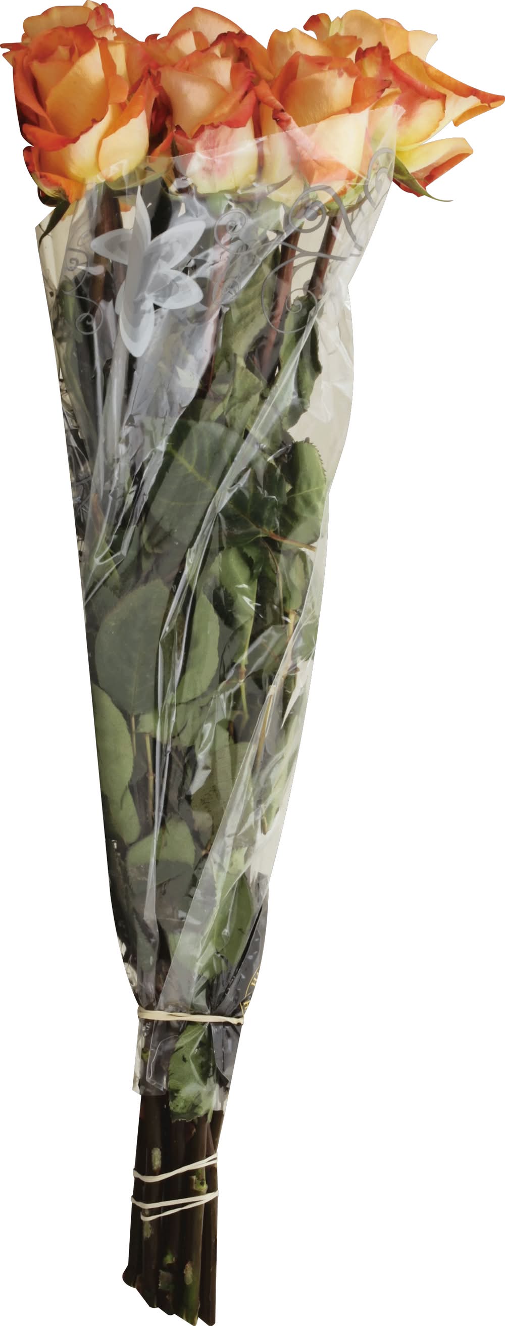 Debi Lilly Bouquet With Orange Rose (12 ct)