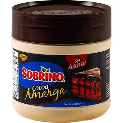 SOBRINO Cocoa Amarga s/Azucar 7oz