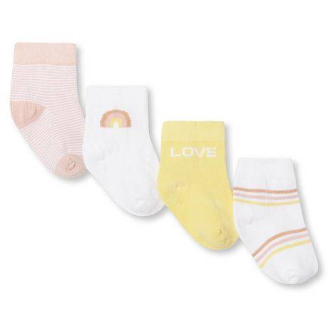 George Baby Girls'' Layette Socks 4-Pack