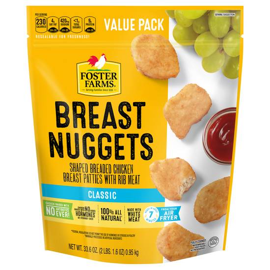 Foster Farms Chicken Breast Nuggets Value pack (33.6 oz)