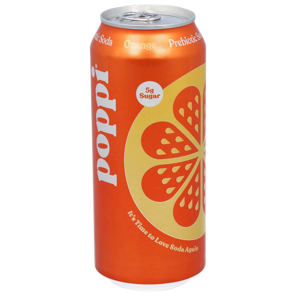 poppi Prebiotic Soda (16 fl oz) (orange )