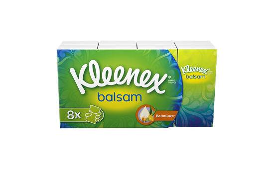 Kleenex Balsam Pocket Tissues 8 Pack 8x9 Sheets