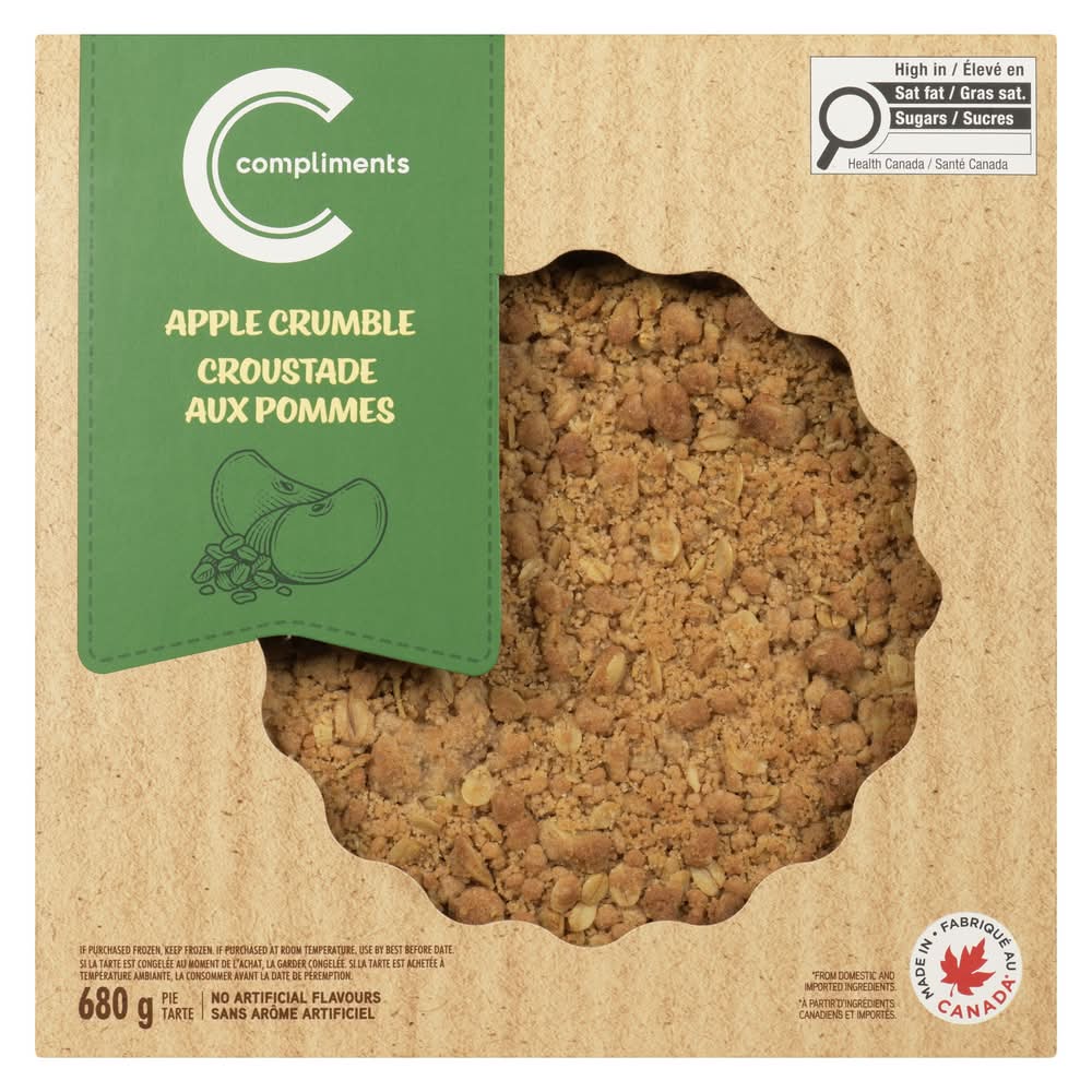 Compliments Apple Crumble Croustade Aux Pommes (680 g)
