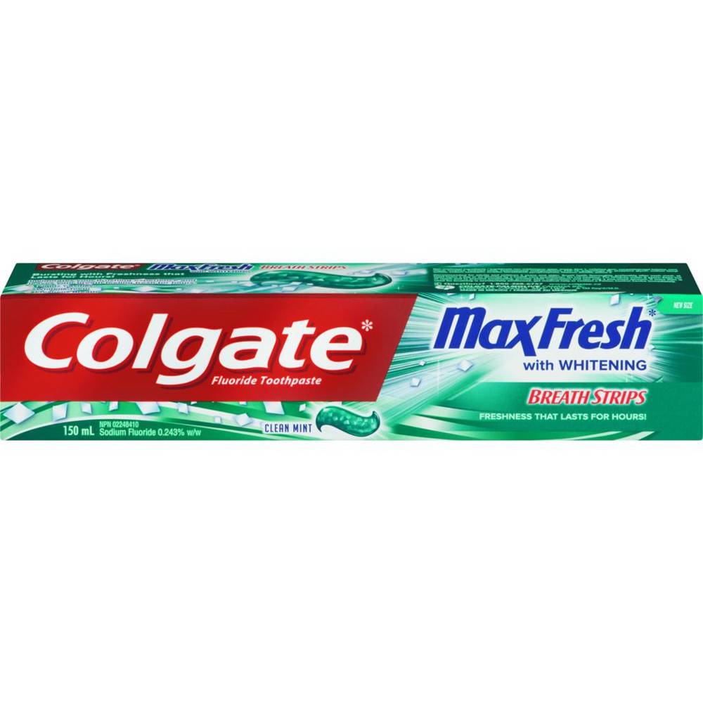 Colgate Maxfresh Toothpaste With Breath Toothpaste Strips Mint (150 ml)