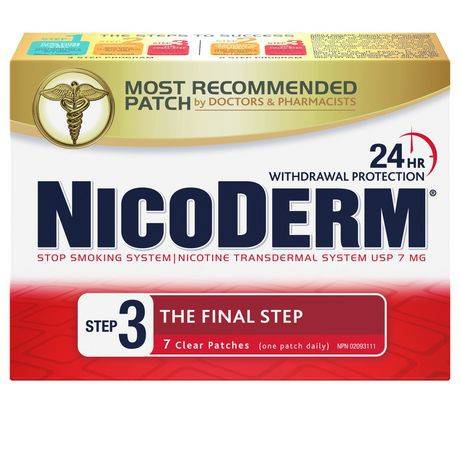 Nicoderm Clear Patch, Step 3 (7 ea)