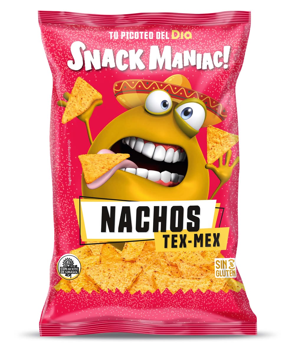 Nachos Sabor Queso Tex-Mex Snack Maniac De Dia Bolsa 50 G