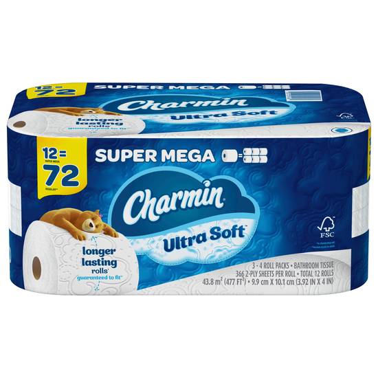 Charmin Ultra Soft Toilet Paper Super Mega Rolls (366 ct)