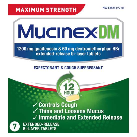 Mucinex Maximum Strength Expectorant & Cough Suppressant (7 ct)