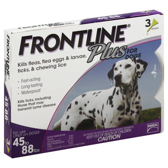 Frontline Plus Flea Tick & Lice Killer (3 ct)
