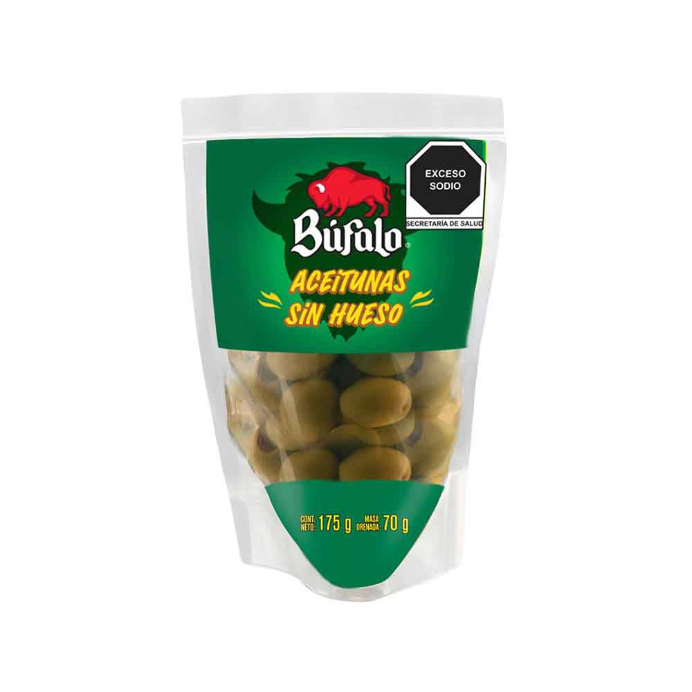 Búfalo aceitunas sin hueso (doypack 175 g)