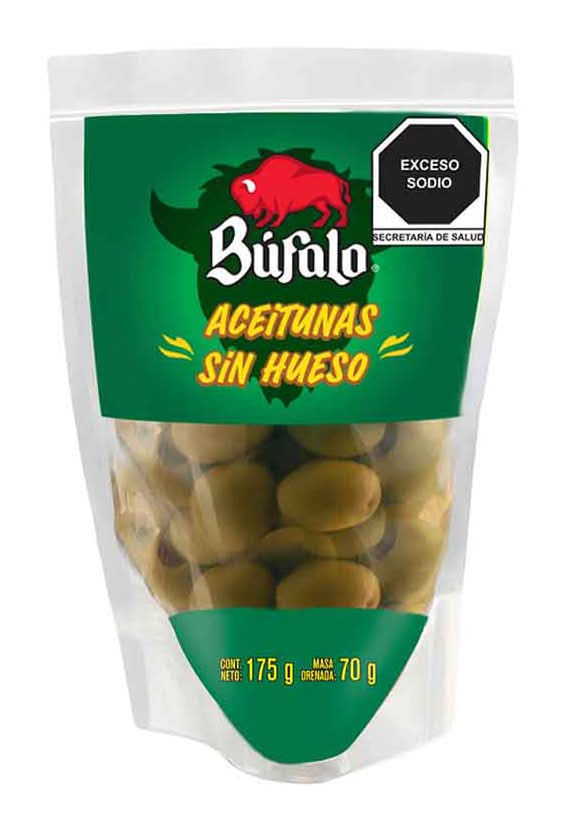 Búfalo · Aceitunas manzanilla sin hueso (175 g)