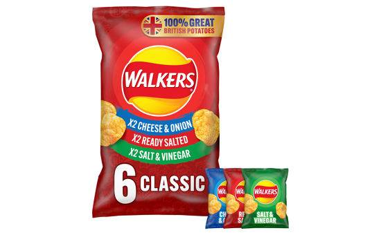 Walkers Classic Variety Multipack Crisps 6x25g