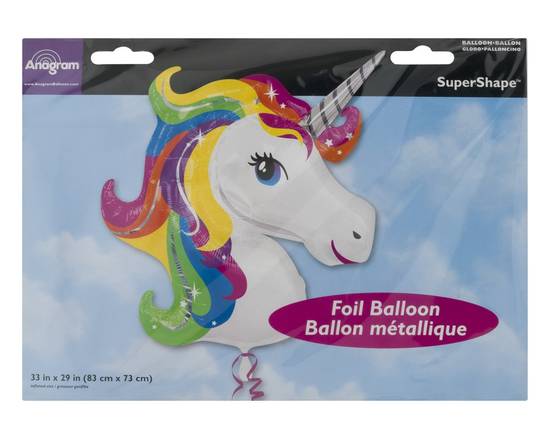 Anagram · Supershape Unicorn Foil Balloon (1 balloon)