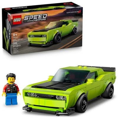 LEGO Speed Champions Dodge Challenger Srt Hellcat Building Toy 9+ Years (390 ct)