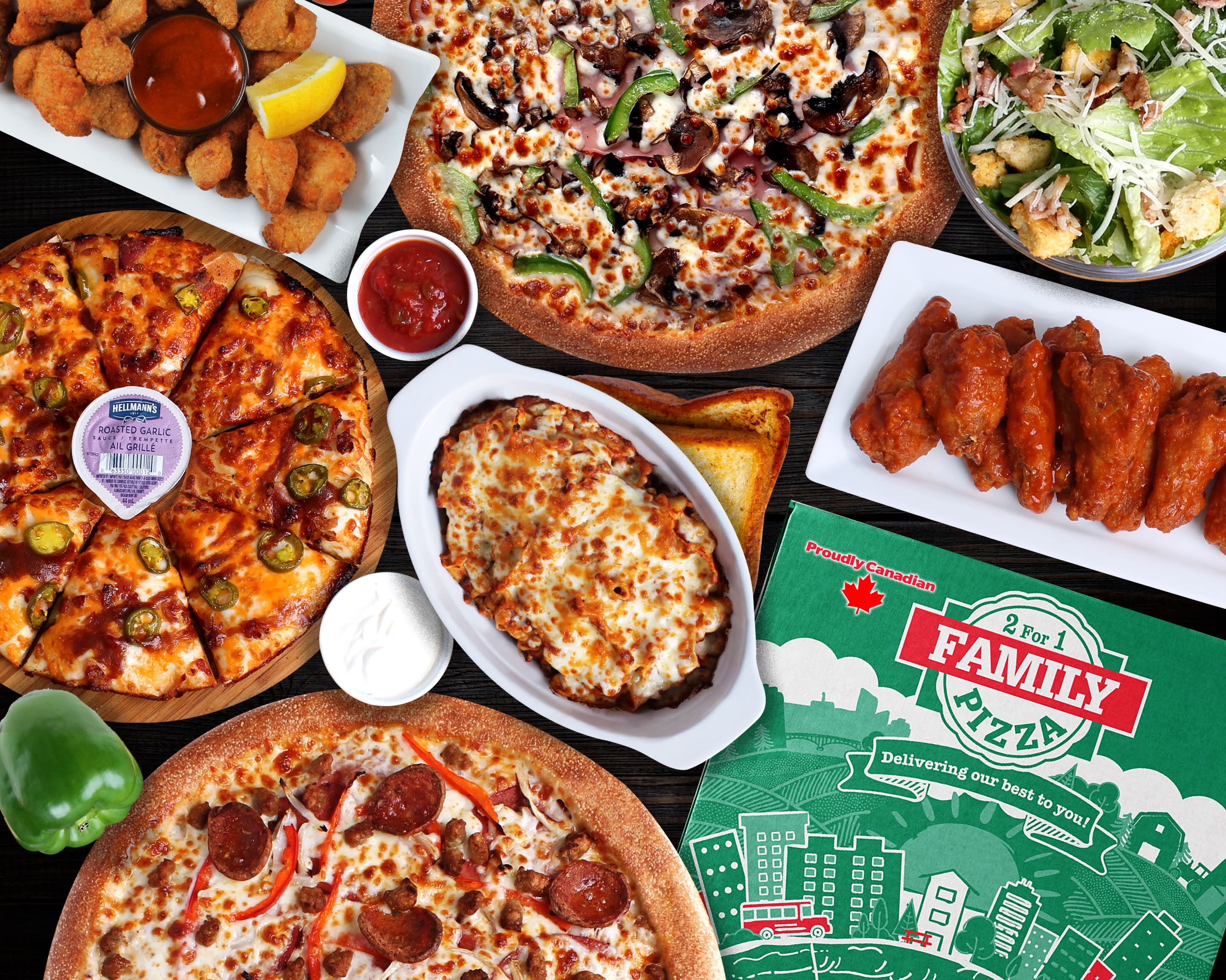 Order 2 for 1 Family Pizza (Yorkton) - Menu & Prices - Yorkton Delivery ...