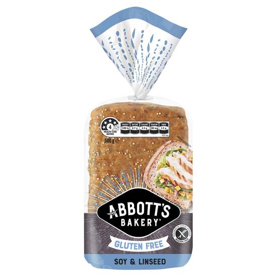 Abbott's Bakery Gluten Free Soy and Linseed Bread 500g