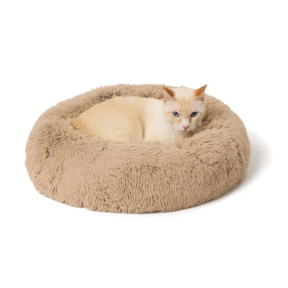 Whisker City Mohair Cat Bed (tan)