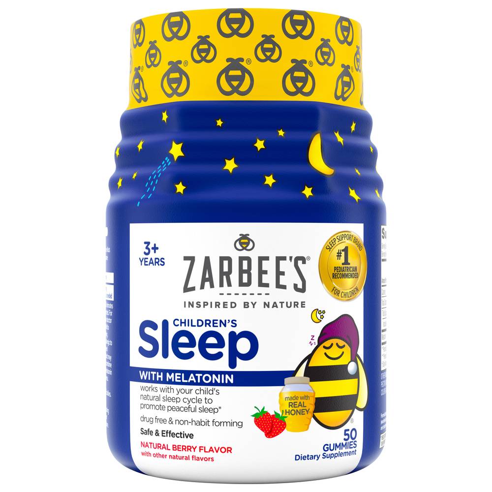 Zarbee's Children’s Sleep With Melatonin Gummies, Natural Berry (6.5 oz, 50 ct)