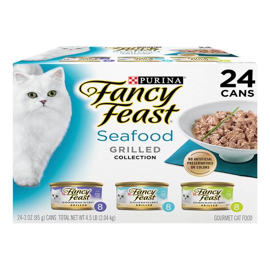 Purina Fancy Feast Seafood Grilled Collection (24 ct)