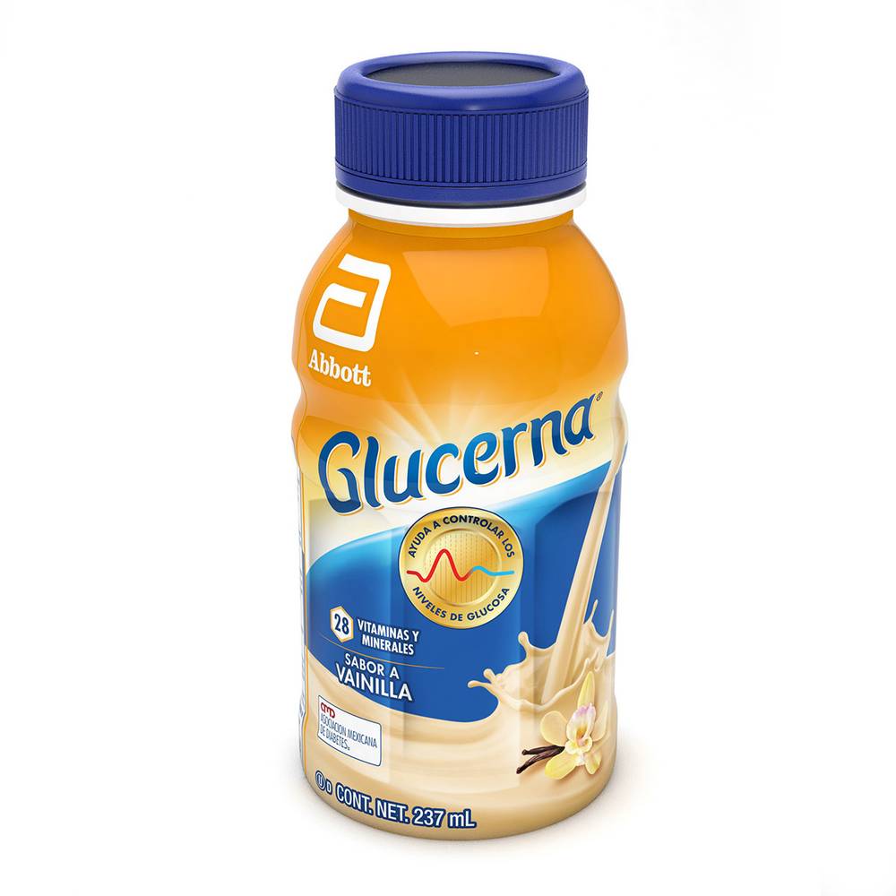 Glucerna suplemento alimenticio sabor vainilla (botella 237 ml)