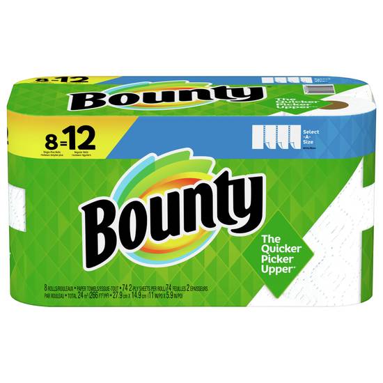 Bounty White Paper Towels Select-A Size
