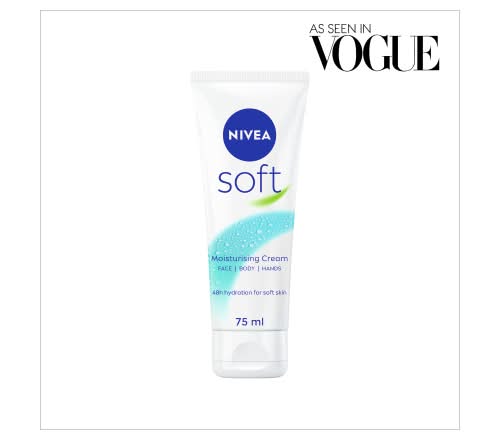 Nivea Soft Moisturiser For Body Face & Hands (75ml)