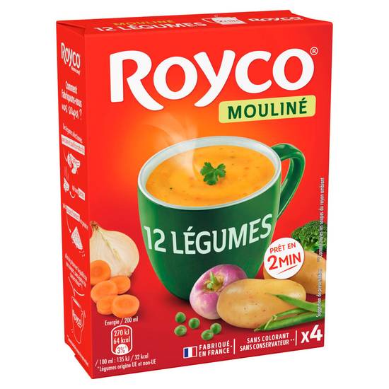Royco - Soupe moulinée 12 Légumes (4 pièces, 800ml)