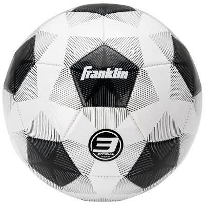 Franklin Sports Bulk Inflated Soccerball, 3, White-Black