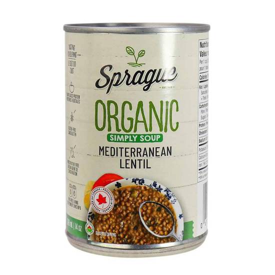Sprague mditerranenne lentille biologique - organic mediterranean lentil soup (398 ml)