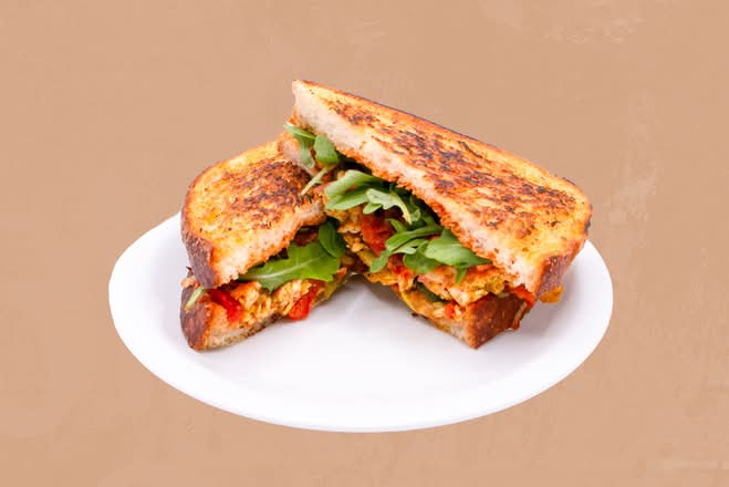 Chilli Cheese Toastie with Chicken
