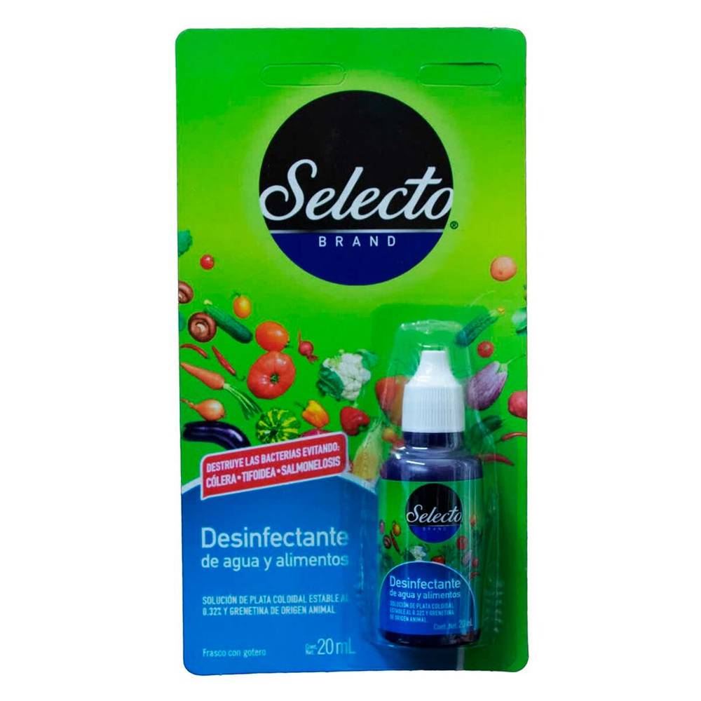 Selecto · Desinfectante de agua y alimentos (20 ml)