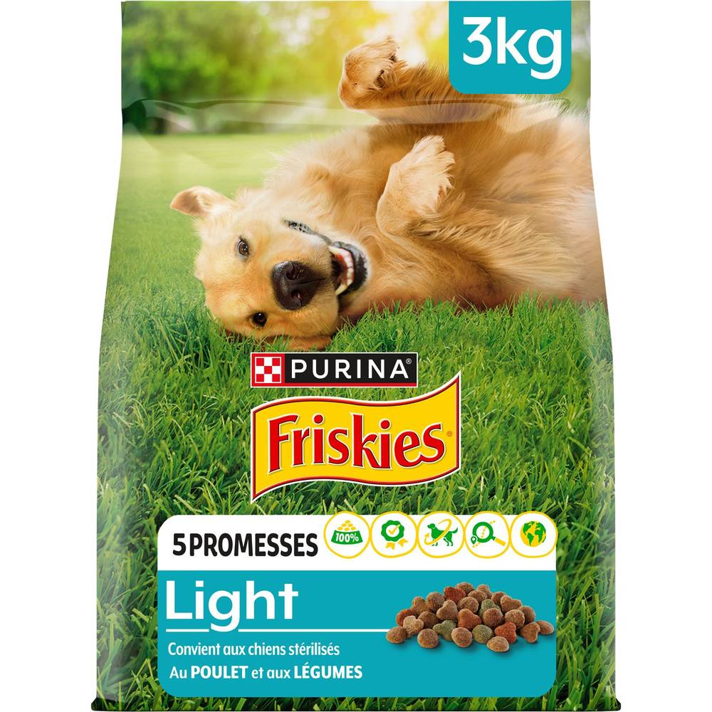 Purina - Friskies croquettes pour chien adulte, poulet-legumes (3kg)