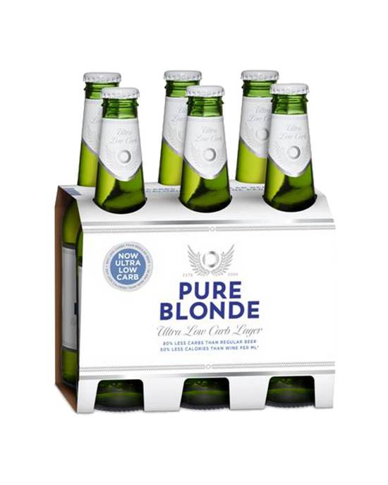 Pure Blonde Ultra Lager Bottle 6x355ml