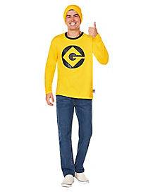 Adult Kevin Long Sleeve Shirt - Minions (Adult Small)