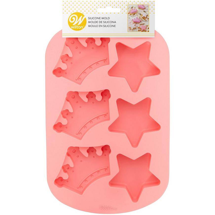 Wilton Silicone Star and Crown Baking Mold