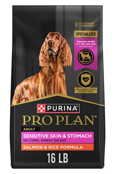 Purina Pro Plan Sensitive Skin and Stomach Salmon and Rice Formula Dog Food, 16 lbs.