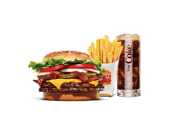 Trio WHOPPER DOUBLE® fromage bacon