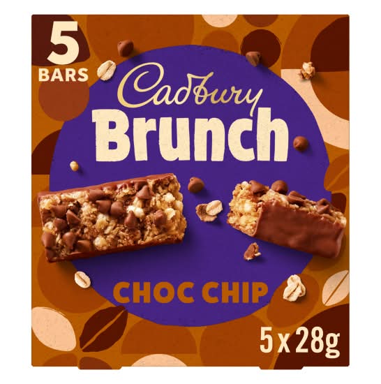 Cadbury Choc Chip Brunch Bar (5 pack)