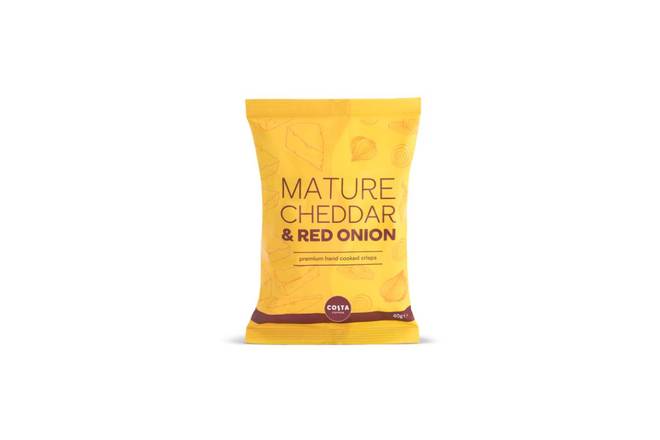 Mature Cheddar & Red Onion Crisps