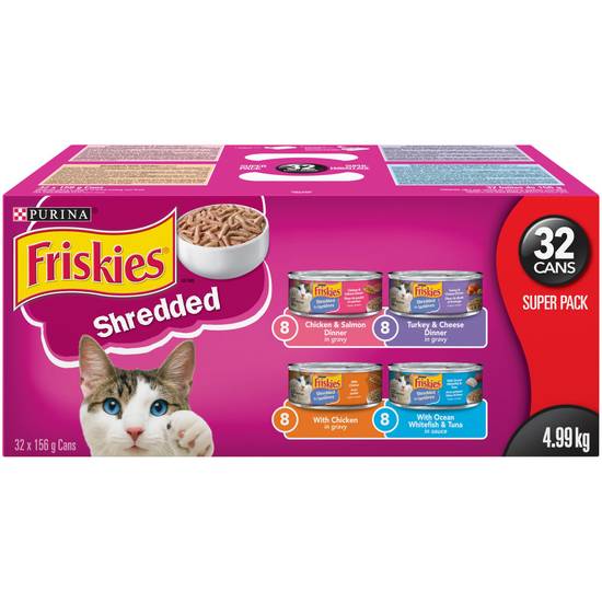 Friskies Wet Cat Food Variety pack (32 x 156 g)