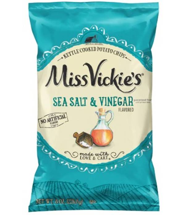 Bag of Miss Vicki's Sea Salt and Vinegar Chips
